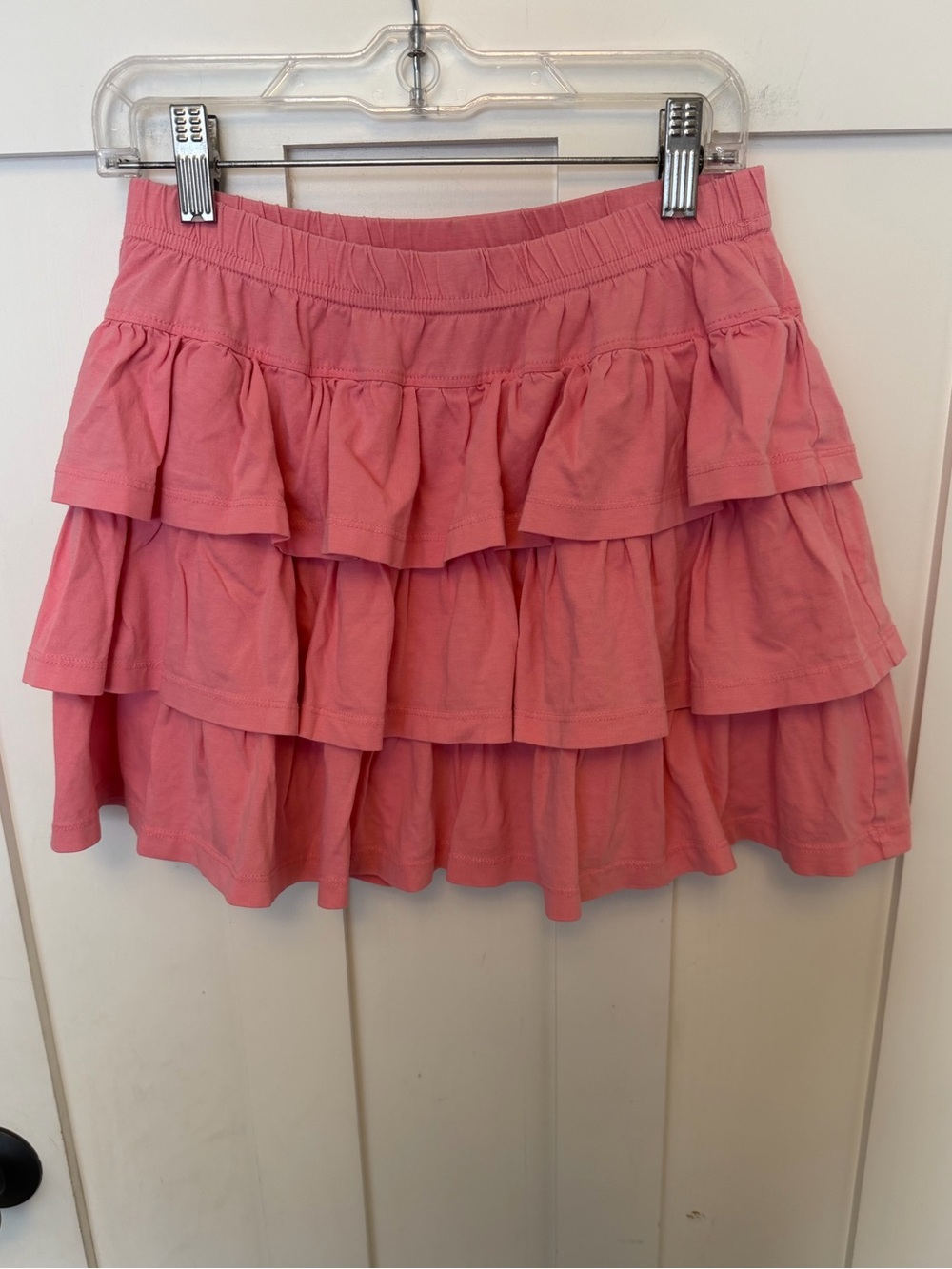 Hanna Anderson Pink Tiered Ruffle Skirt Skort Size 150cm US 12 100% Cotton
